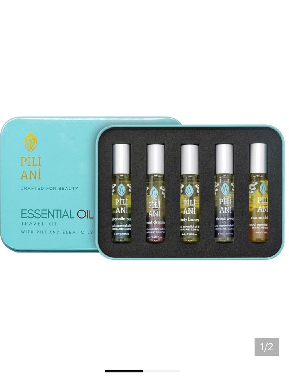 Turquoise Essential Oil Travel Kit - 5-Count